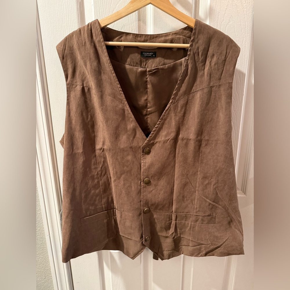 Men’s Light Brown Western Vest